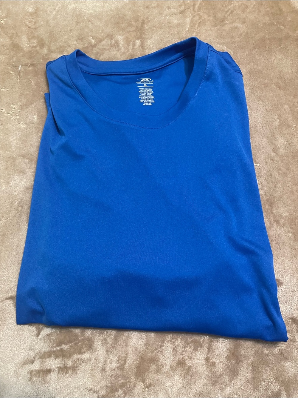 Blue Athletic Tee XL unisex. NWOT!